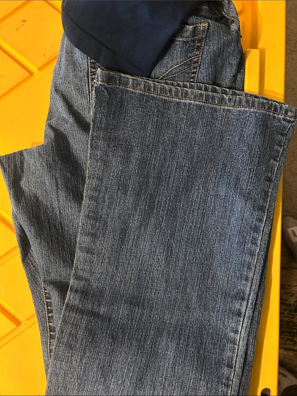 Oh Baby by Motherhood Denim Maternity Jeans with Navy Panel - Picture 4 of 4